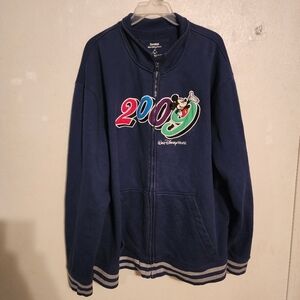 Vintage 2009 Disneyland Walt Disney World Full Zip Jacket Adult Size XXL